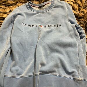 Tommy Hilfiger Men's Light Blue Crewneck Sweater